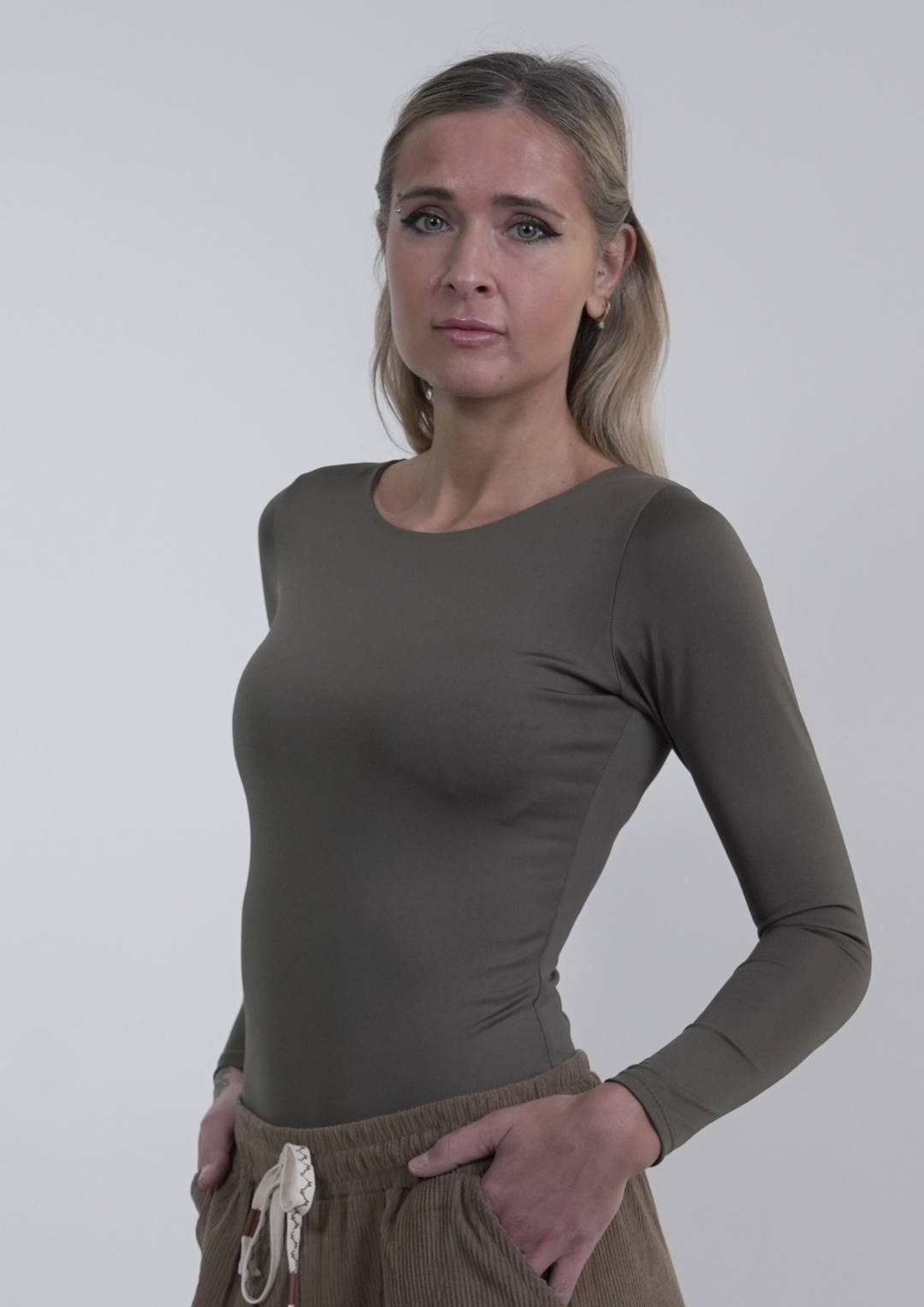 Long sleeve Suplex Fabric Bodysuit