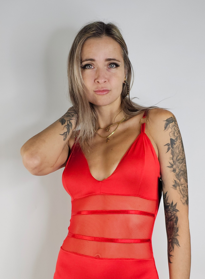 Straps & Transparences Bodysuit