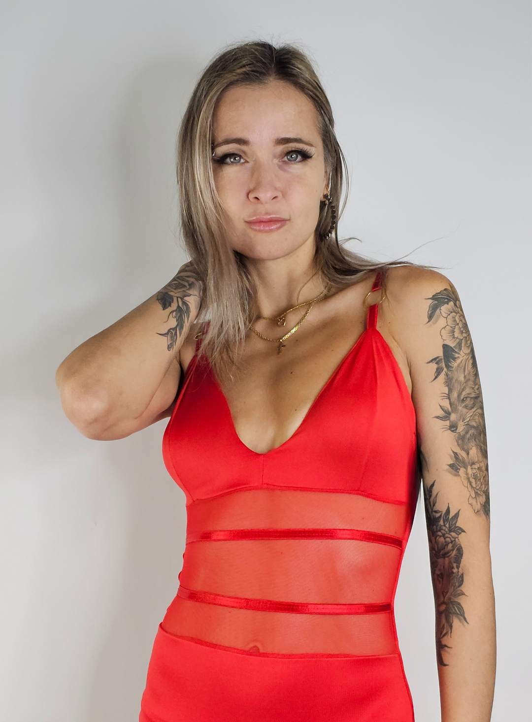 Straps & Transparences Bodysuit