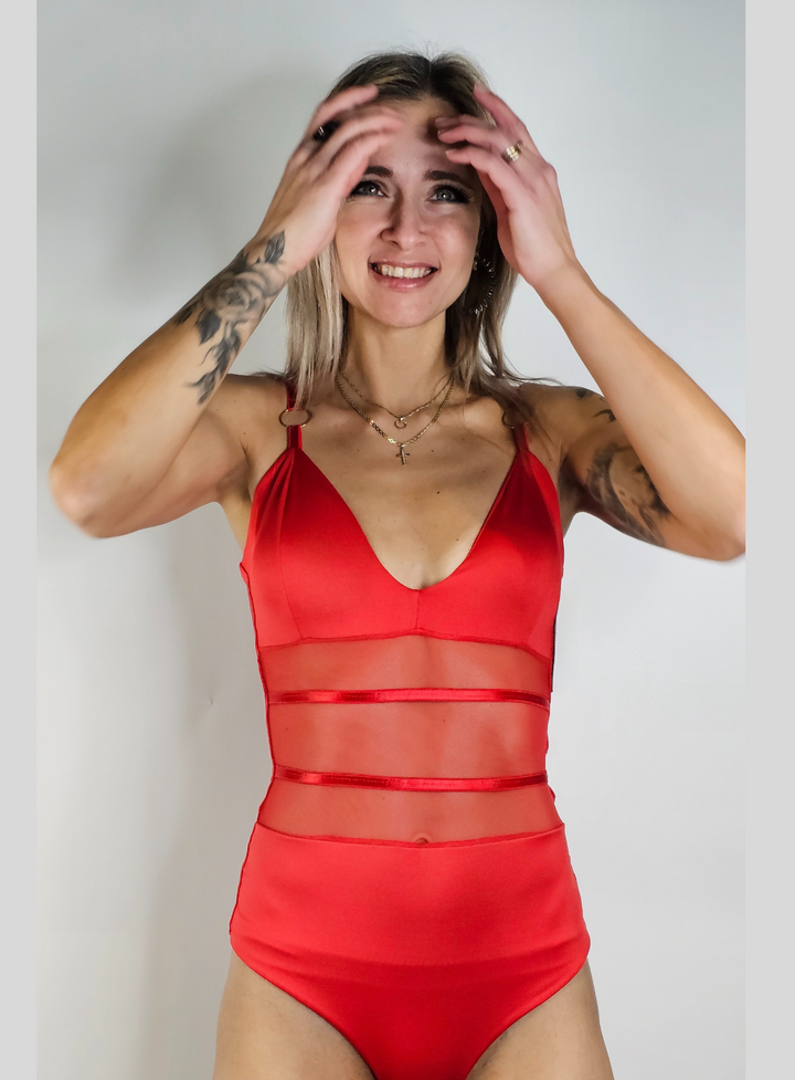 Straps & Transparences Bodysuit