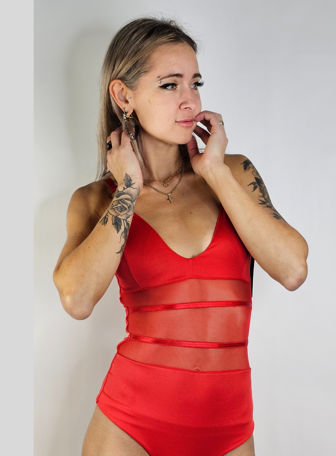 Straps & Transparences Bodysuit