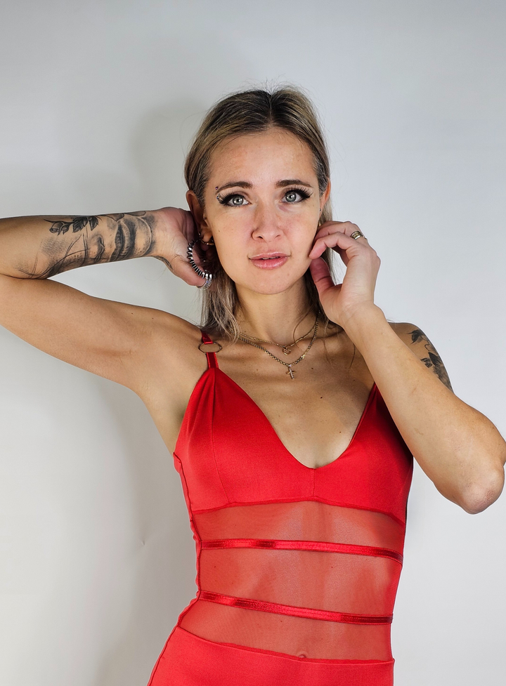 Straps & Transparences Bodysuit