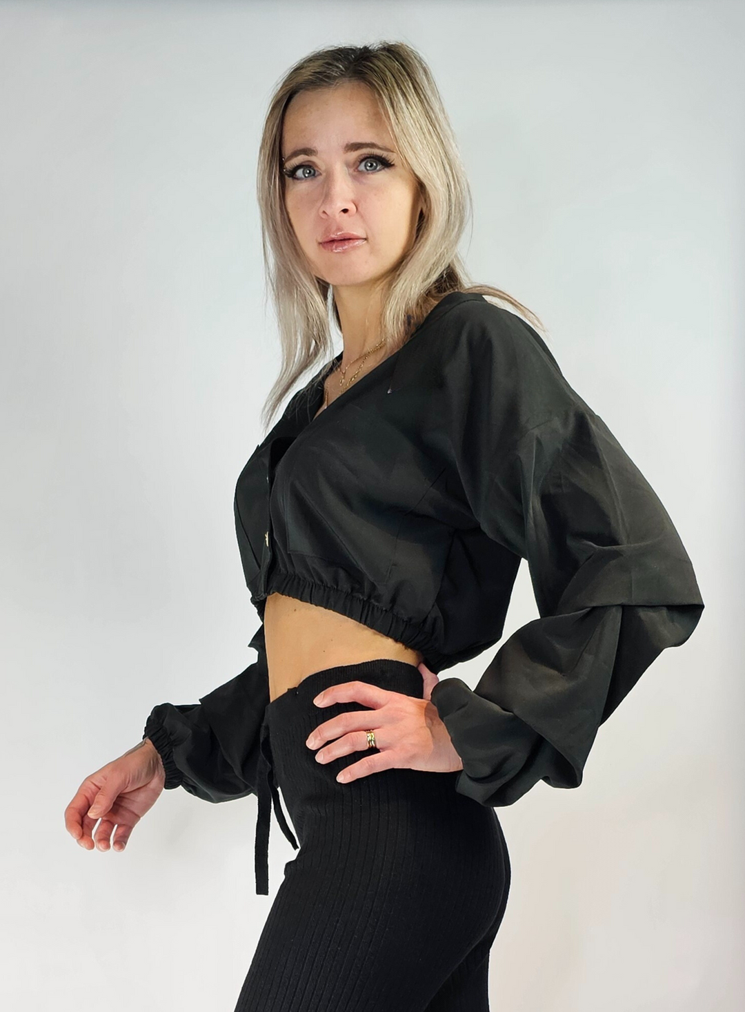 Serene Charm V-Neck Blouse