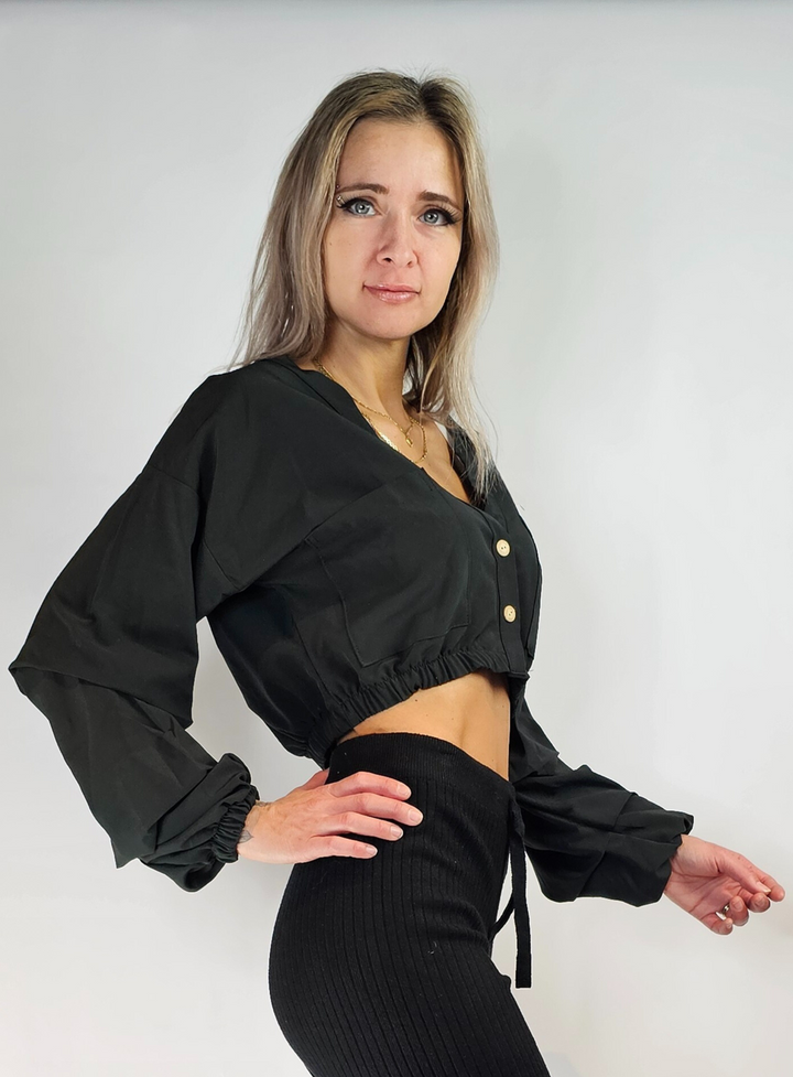 Serene Charm V-Neck Blouse